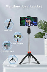 3 in 1 Wireless Bluetooth Selfie Stick Mini Portable Mobile Phone Tripod Foldable Selfie Stick Bluetooth Remote